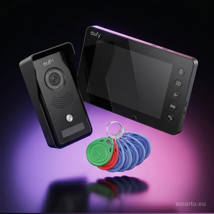 Wideodomofon EURA VDP-76A3 biały, monitor 7 cali, RFID, obsługa 2 wejść, pamięć zdjęć Wideodomofon EURA VDP-76A3 biały, monitor 7 cali, RFID, obsługa 2 wejść, pamięć zdjęć