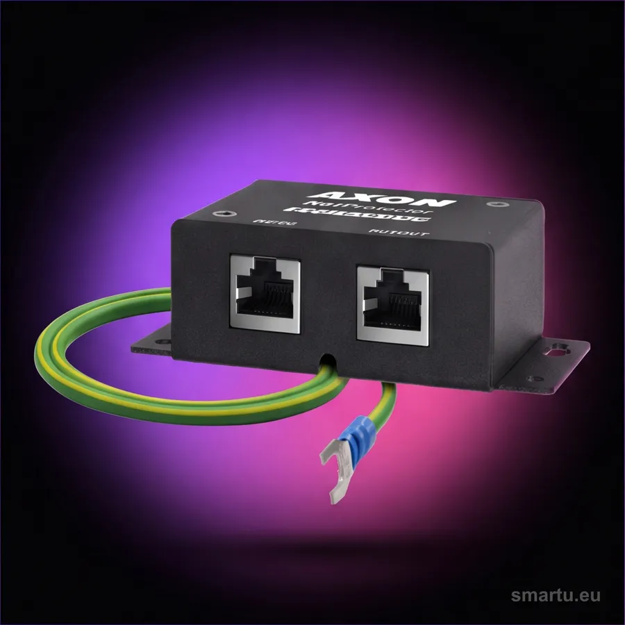 Ogranicznik przepięć AXON AIRNET Protector Professional PoE LAN RJ45 metalowy
