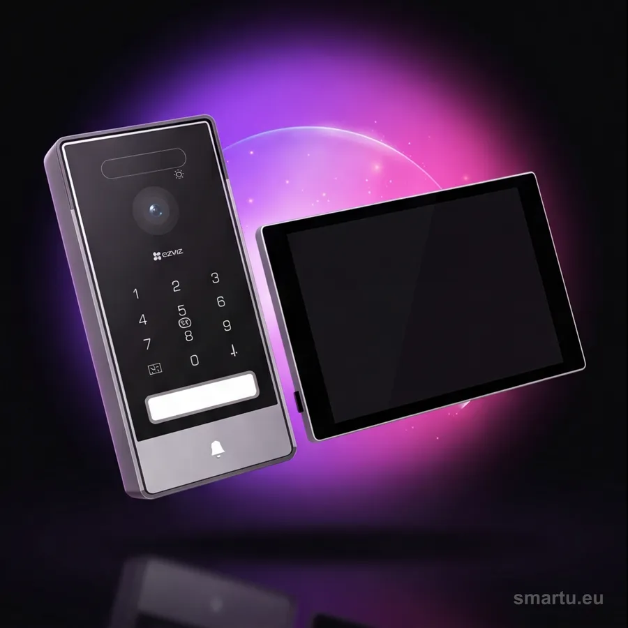 EZVIZ HP7 Pro wideodomofon 2K WiFi 6 7 cali dotykowy kamera 162 stopni zestaw przewodowy