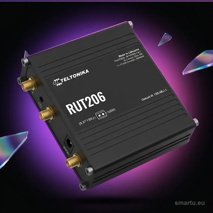 Teltonika RUT206 router przemysłowy 4G LTE Cat4, 2x LAN, RS232/RS485, RutOS Teltonika RUT206 router przemysłowy 4G LTE Cat4, 2x LAN, RS232/RS485, RutOS