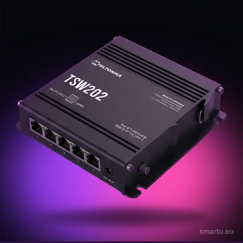 Teltonika TSW202 switch przemysłowy zarządzalny 8xFE 2xSFP PoE+ (TSW202000000) DIN Teltonika TSW202 switch przemysłowy zarządzalny 8xFE 2xSFP PoE+ (TSW202000000) DIN
