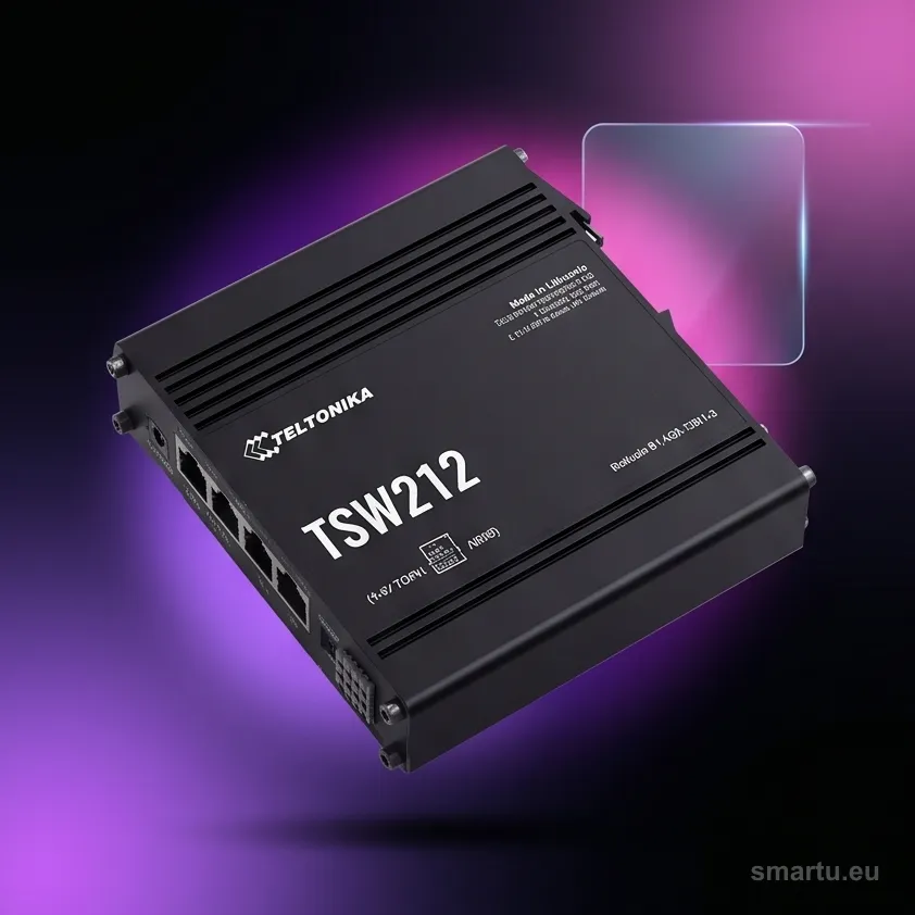 Teltonika TSW212 switch przemysłowy zarządzalny 8xGE 2xSFP (TSW212000000) DIN Teltonika TSW212 switch przemysłowy zarządzalny 8xGE 2xSFP (TSW212000000) DIN