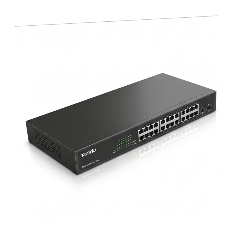 SWITCH POE TENDA TEG1128P-24-250W SWITCH POE TENDA TEG1128P-24-250W
