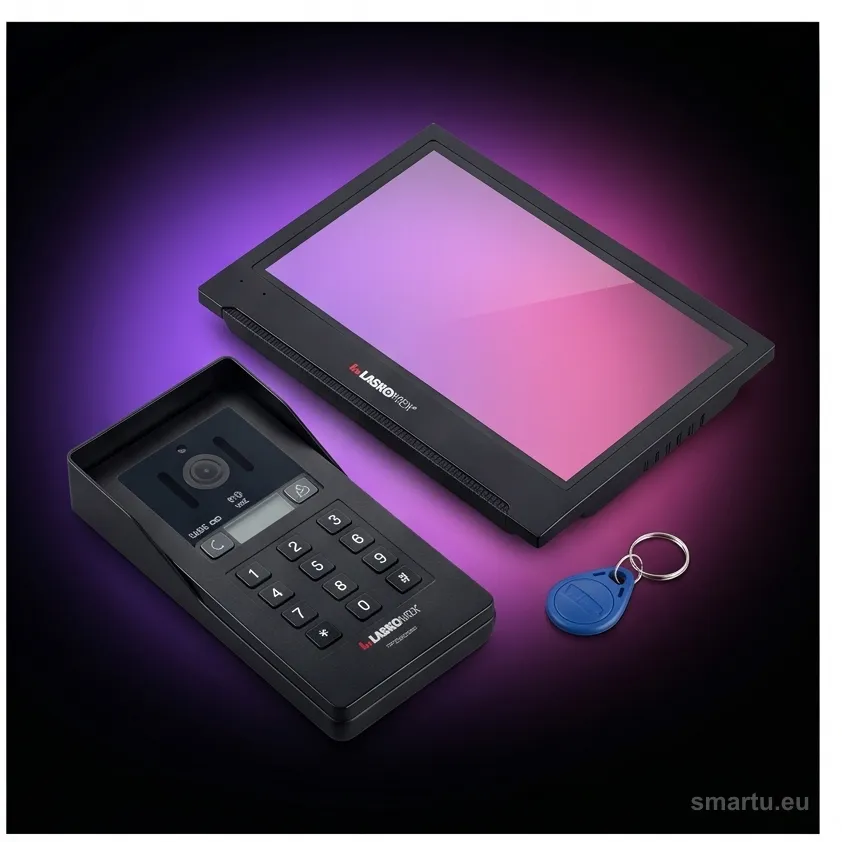 Laskomex GEMINI ZEST zestaw wideodomofonowy 2-wire IP 8 cali monitor 2 MP kamera RFID Tuya Laskomex GEMINI ZEST zestaw wideodomofonowy 2-wire IP 8 cali monitor 2 MP kamera RFID Tuya