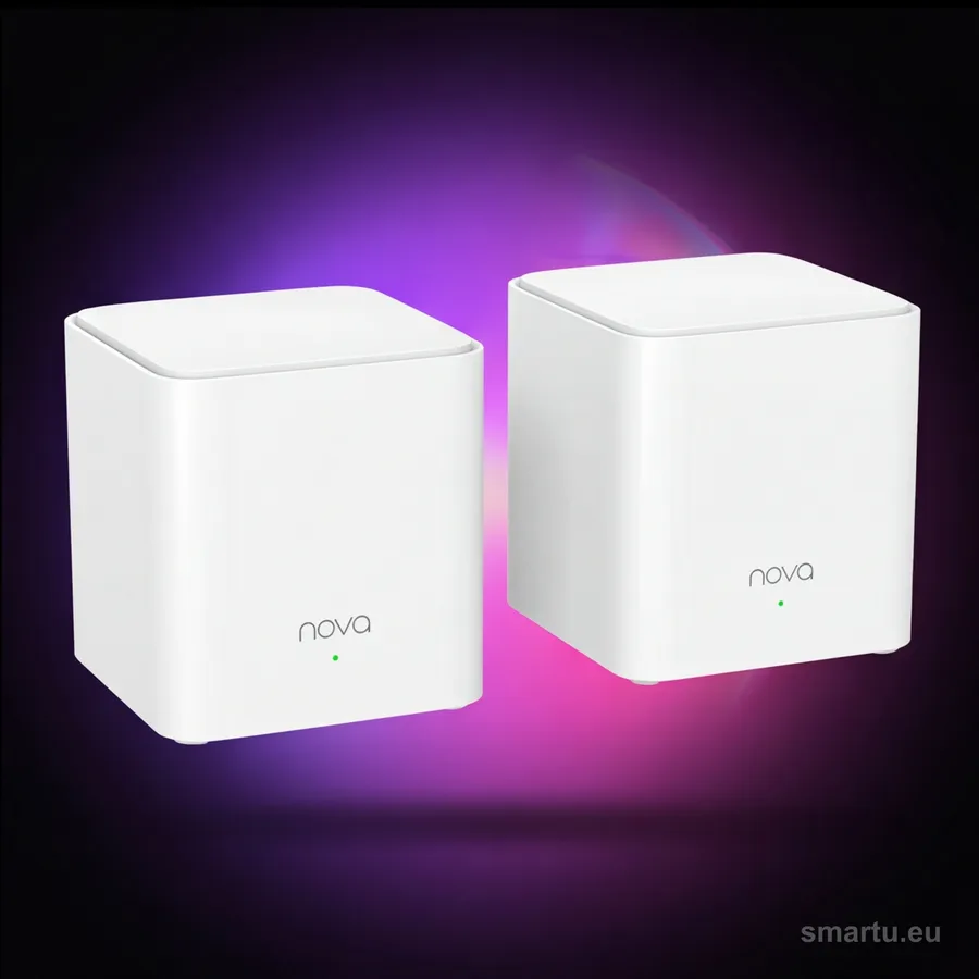 Tenda Nova EX3 2-pack WiFi6 AX1500 system mesh dwupasmowy do 240 m2 80 urządzeń Gigabit Tenda Nova EX3 2-pack WiFi6 AX1500 system mesh dwupasmowy do 240 m2 80 urządzeń Gigabit
