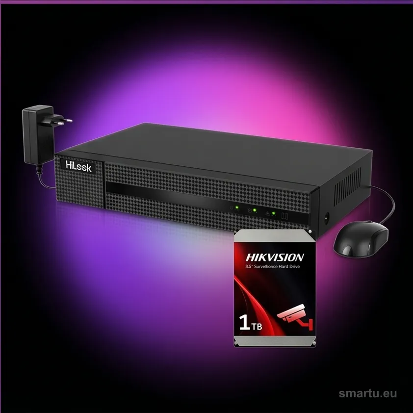 Rejestrator 5w1 Hilook 4 kanałowy 5MP DVR-4CH-5MP z dyskiem 1TB Rejestrator 5w1 Hilook 4 kanałowy 5MP DVR-4CH-5MP z dyskiem 1TB