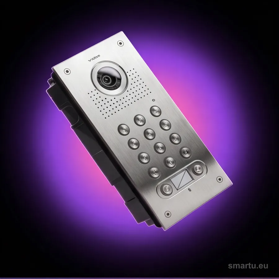 VIDOS S562D stacja bramowa wideodomofonu 2-abonentowa szyfrator IP65 kamera CCD 600L stal nierdzewna — ujęcie 1