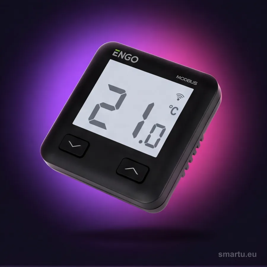 ENGO Controls E10-MBUSB regulator temperatury czarny, podtynkowy, MODBUS RS-485, Wi-Fi, 230V ENGO Controls E10-MBUSB regulator temperatury czarny, podtynkowy, MODBUS RS-485, Wi-Fi, 230V