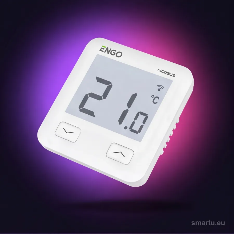 ENGO Controls E10-MBUSW regulator temperatury biały, podtynkowy, MODBUS RS-485, Wi-Fi, 230V ENGO Controls E10-MBUSW regulator temperatury biały, podtynkowy, MODBUS RS-485, Wi-Fi, 230V
