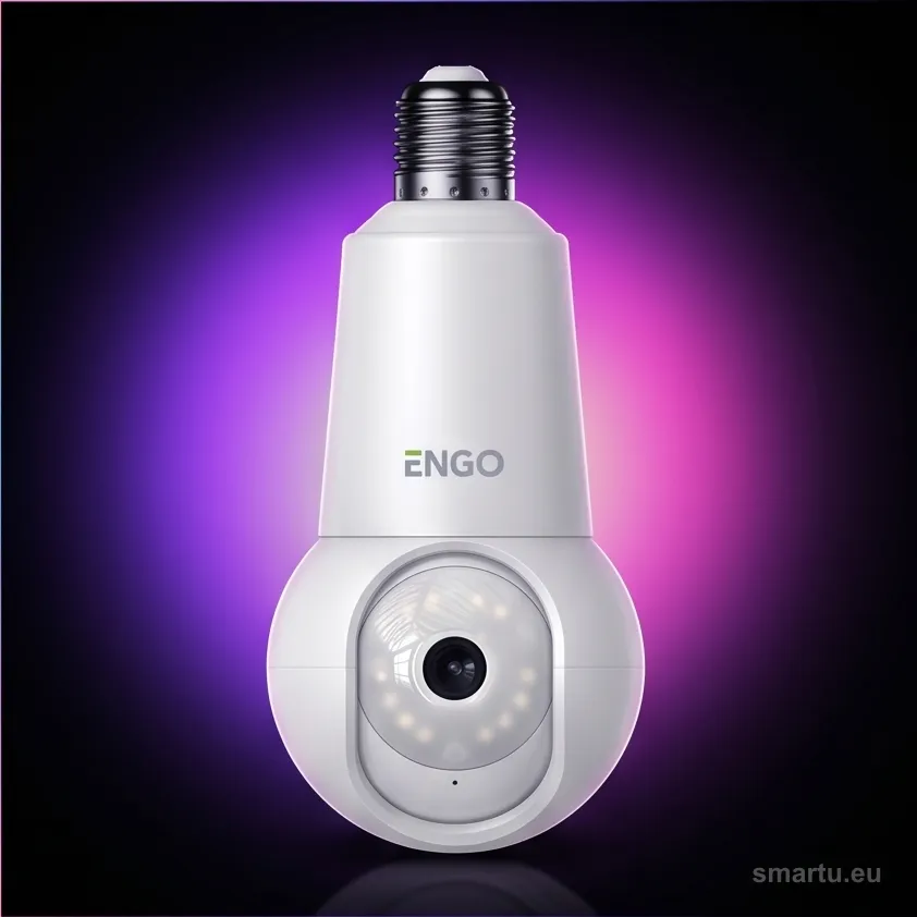 ENGO Controls ECAM-E27- Smart Kamera Wi-Fi do lampy E27, 4MP ENGO Controls ECAM-E27- Smart Kamera Wi-Fi do lampy E27, 4MP