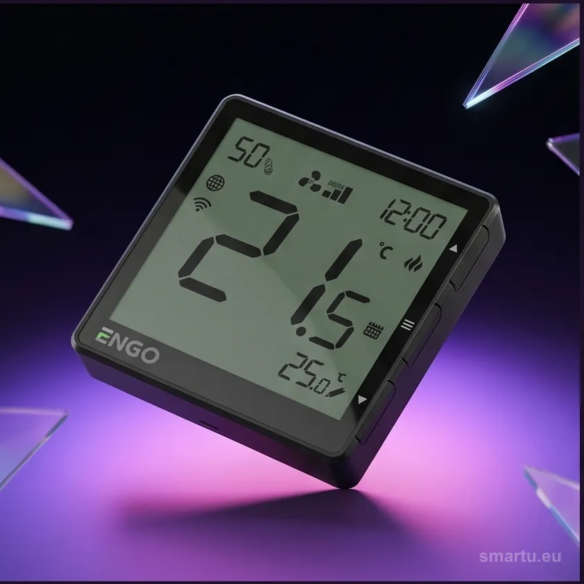 ENGO Controls EFAN-24B regulator klimakonwektora podtynkowy Wi-Fi 24V czarny MODBUS ENGO Controls EFAN-24B regulator klimakonwektora podtynkowy Wi-Fi 24V czarny MODBUS