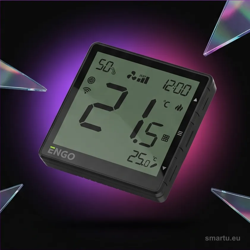 ENGO Controls EFAN-230B regulator klimakonwektorów Wi-Fi 230V podtynkowy internetowy czarny ENGO Controls EFAN-230B regulator klimakonwektorów Wi-Fi 230V podtynkowy internetowy czarny