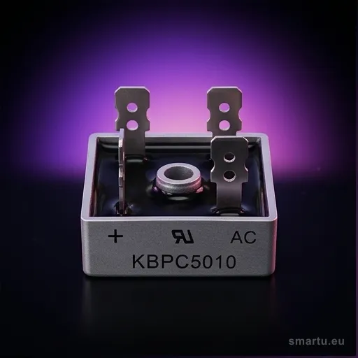 Mostek prostowniczy 50A/1000V KBPC5010, jednofazowy, do zasilaczy i układów energoelektronicznych — ujęcie 1