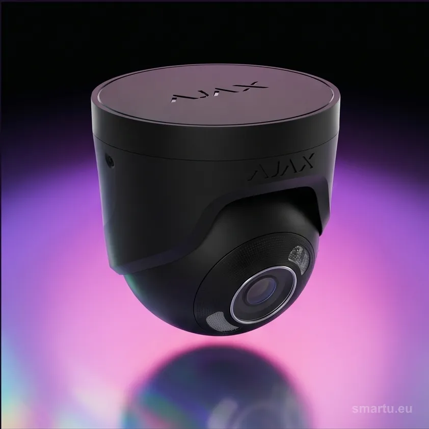 Ajax TurretCam HL 5MPx 2,8mm czarny kamera IP Hybrid Light IR50m AI analityka mikrofon PoE microSD Ajax TurretCam HL 5MPx 2,8mm czarny kamera IP Hybrid Light IR50m AI analityka mikrofon PoE microSD