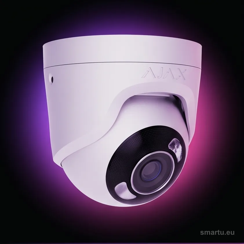 Ajax TurretCam 5 Mp 2.8 mm biała kamera IP PoE AI IR50 IP65 IK08 mikrofon microSD Ajax TurretCam 5 Mp 2.8 mm biała kamera IP PoE AI IR50 IP65 IK08 mikrofon microSD