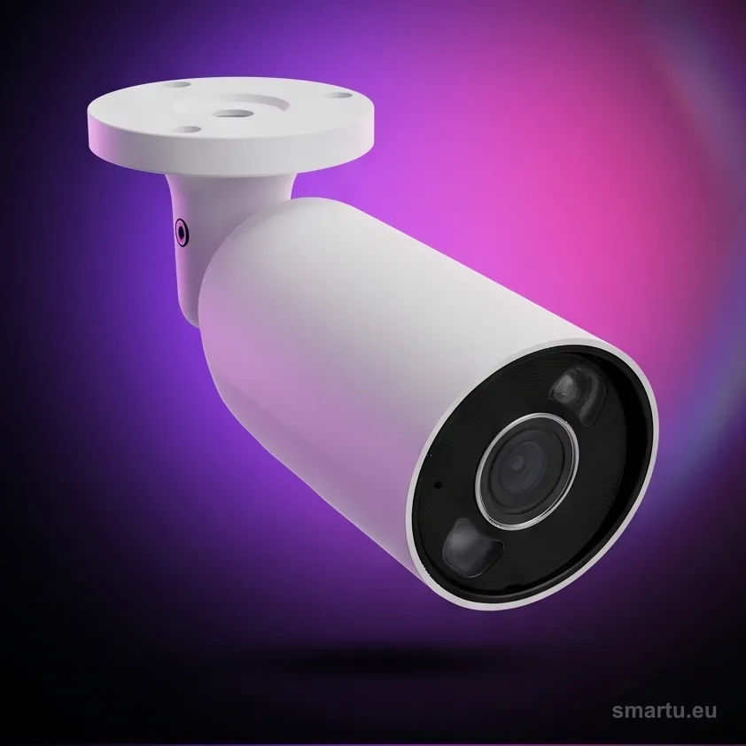 Ajax BulletCam 5 Mp 2.8 mm 8EU biała kamera IP zewnętrzna przewodowa AI detekcja NDAA IR 35m Ajax BulletCam 5 Mp 2.8 mm 8EU biała kamera IP zewnętrzna przewodowa AI detekcja NDAA IR 35m