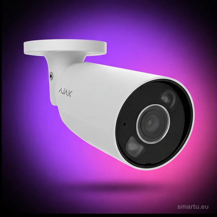 Ajax BulletCam HL 8MP 2.8mm biały kamera IP AI tuba IP65 IK10 IR 35m PoE monitoring zewnętrzny Ajax BulletCam HL 8MP 2.8mm biały kamera IP AI tuba IP65 IK10 IR 35m PoE monitoring zewnętrzny