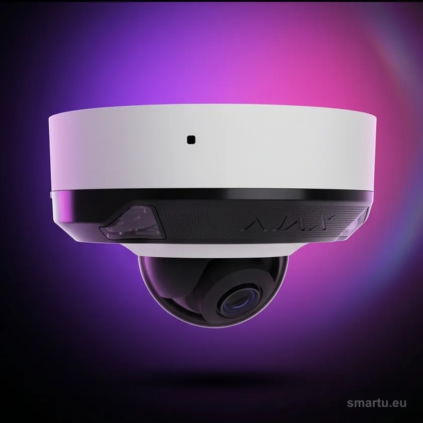 Ajax DomeCam Mini HL 5MPx 4mm biały kamera IP kopułkowa szklana Hybrid Light AI IR35m PoE microSD Ajax DomeCam Mini HL 5MPx 4mm biały kamera IP kopułkowa szklana Hybrid Light AI IR35m PoE microSD