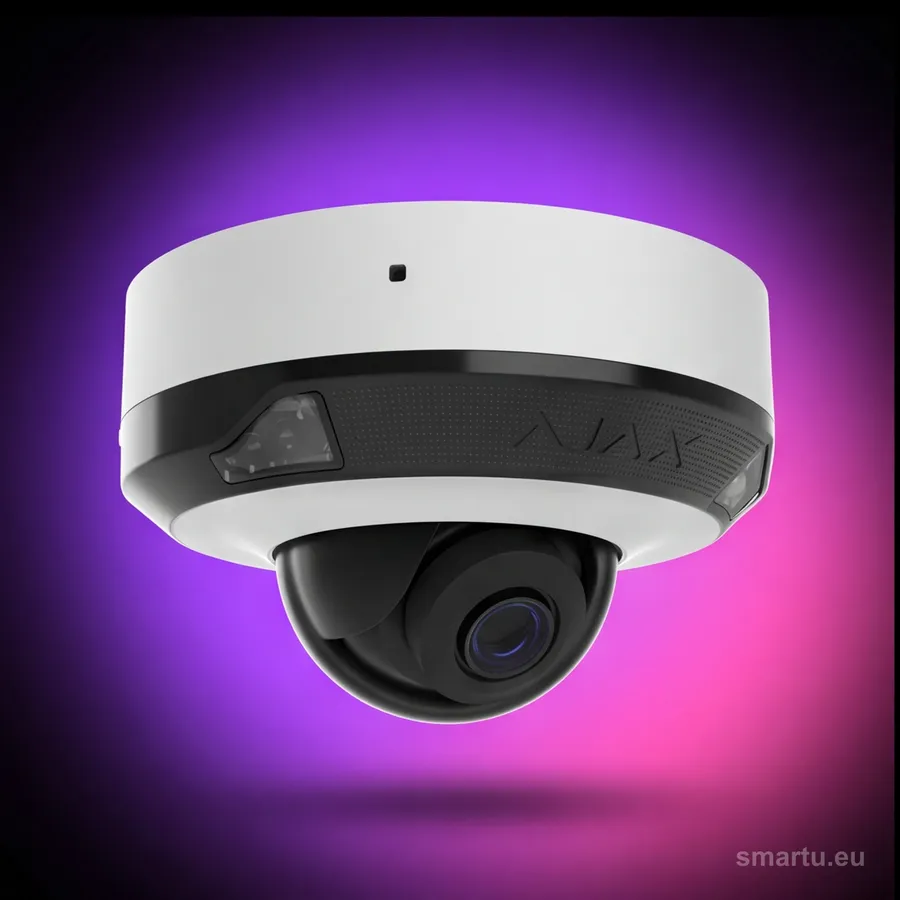 Ajax DomeCam Mini HL 8Mp 2,8mm biały kamera IP kopułkowa szklana 4K AI IR30m IP65 PoE microSD Ajax DomeCam Mini HL 8Mp 2,8mm biały kamera IP kopułkowa szklana 4K AI IR30m IP65 PoE microSD