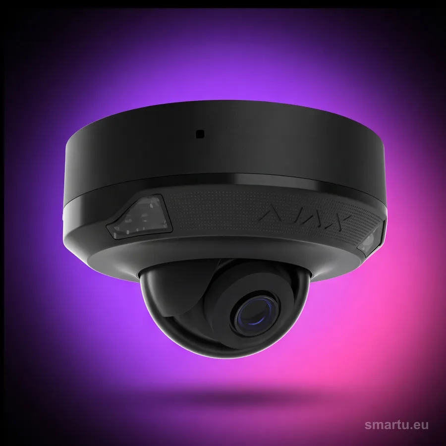 Ajax DomeCam Mini HL 8MP 4mm czarny kamera IP kopułkowa AI IR 30m IP65 IK10 PoE monitoring Ajax DomeCam Mini HL 8MP 4mm czarny kamera IP kopułkowa AI IR 30m IP65 IK10 PoE monitoring