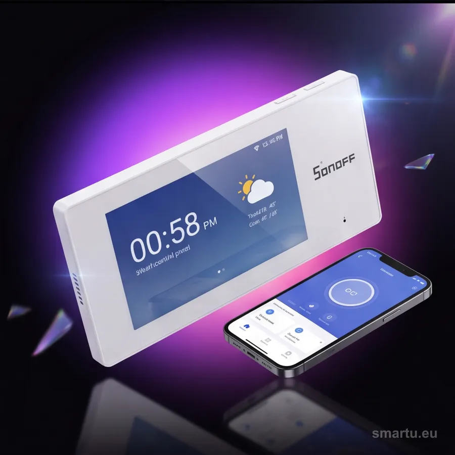 Panel sterowania SONOFF NSPanel Pro 120 WiFi ZigBee Matter, ekran 3,95 cala, biały Panel sterowania SONOFF NSPanel Pro 120 WiFi ZigBee Matter, ekran 3,95 cala, biały