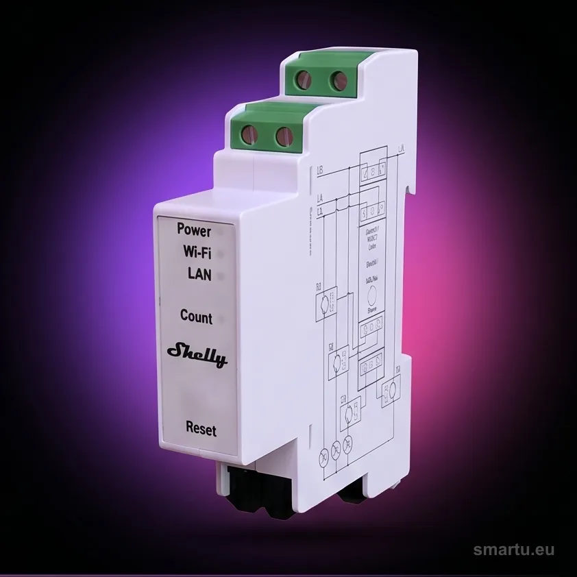 Shelly Pro 3EM-3CT63 licznik energii 3-fazowy WiFi LAN BT przekładniki 63A szyna DIN fotowoltaika Shelly Pro 3EM-3CT63 licznik energii 3-fazowy WiFi LAN BT przekładniki 63A szyna DIN fotowoltaika