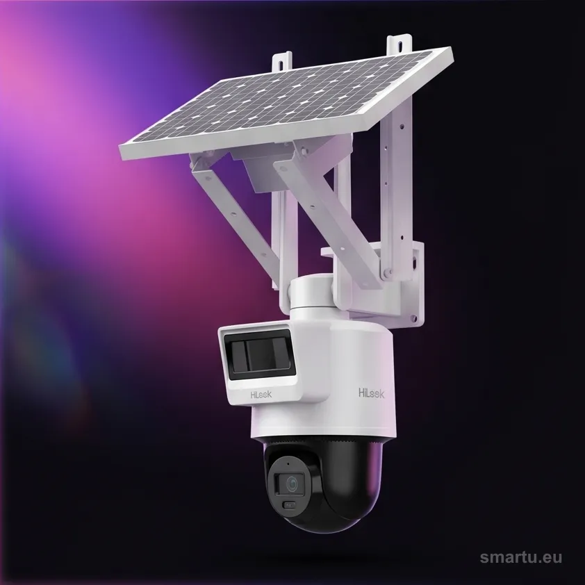 Kamera IP Hilook PTZ-N2C400I-K/4G/C05S10 2.8mm z panelem solarnym LTE/4G 4MP Kamera IP Hilook PTZ-N2C400I-K/4G/C05S10 2.8mm z panelem solarnym LTE/4G 4MP