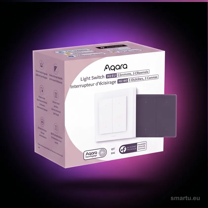 Aqara Light Switch H2 EU | Przełącznik | 4 przyciski, 2 kanały, offline WS-K08D Aqara Light Switch H2 EU | Przełącznik | 4 przyciski, 2 kanały, offline WS-K08D