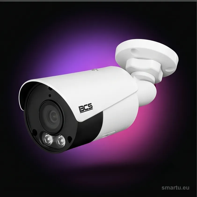 Kamera IP BCS Point BCS-P-TIP14FSR3L3-Ai tubowa 4 Mpx 2.8mm IR i biały LED 30m mikrofon Kamera IP BCS Point BCS-P-TIP14FSR3L3-Ai tubowa 4 Mpx 2.8mm IR i biały LED 30m mikrofon