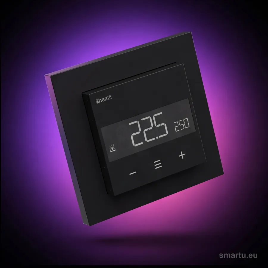 Heatit WiFi6 termostat Black Matt 3600W 16A, sterowanie WiFi i Bluetooth, pomiar zużycia, ogrzewanie podłogowe Heatit WiFi6 termostat Black Matt 3600W 16A, sterowanie WiFi i Bluetooth, pomiar zużycia, ogrzewanie podłogowe