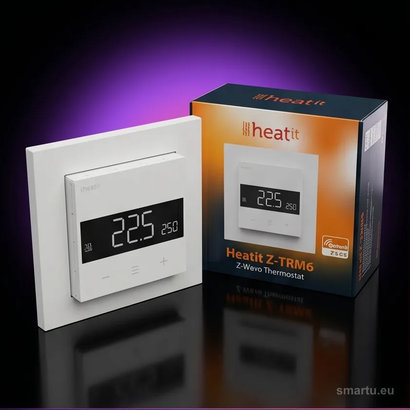 Heatit Z-TRM6 White RAL 9003 termostat Z-Wave do ogrzewania podłogowego 3600 W 16 A Heatit Z-TRM6 White RAL 9003 termostat Z-Wave do ogrzewania podłogowego 3600 W 16 A