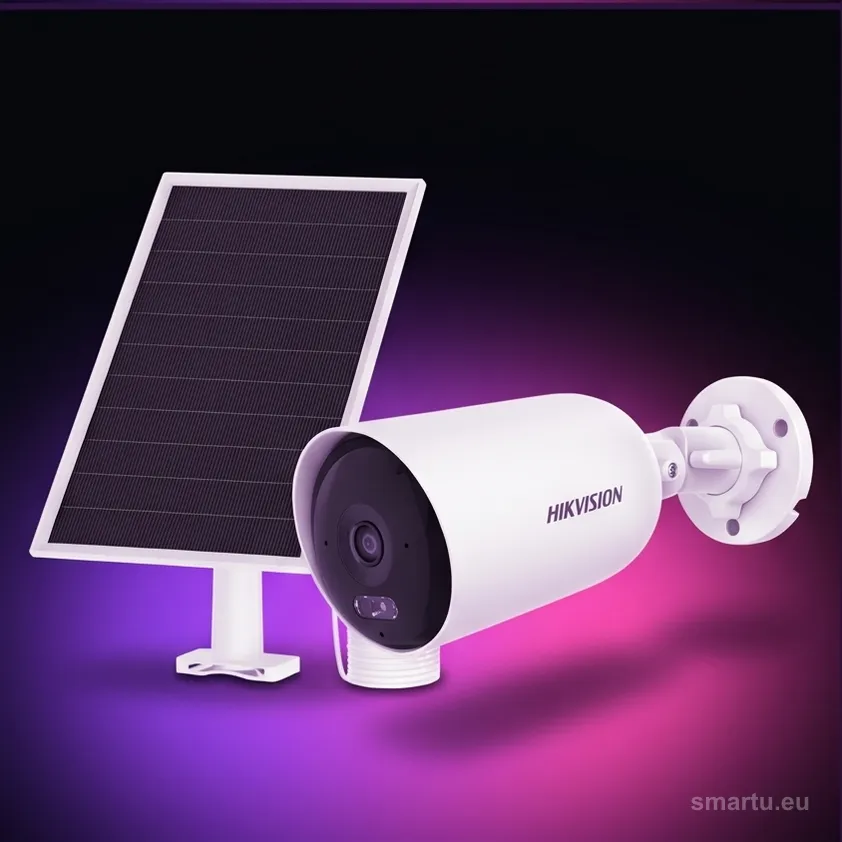 Kamera solarna 4G Hikvision DS-2CFS04/4G 4MP, panel solarny, bateria 9000mAh, IR/światło 30m, IP66 Kamera solarna 4G Hikvision DS-2CFS04/4G 4MP, panel solarny, bateria 9000mAh, IR/światło 30m, IP66