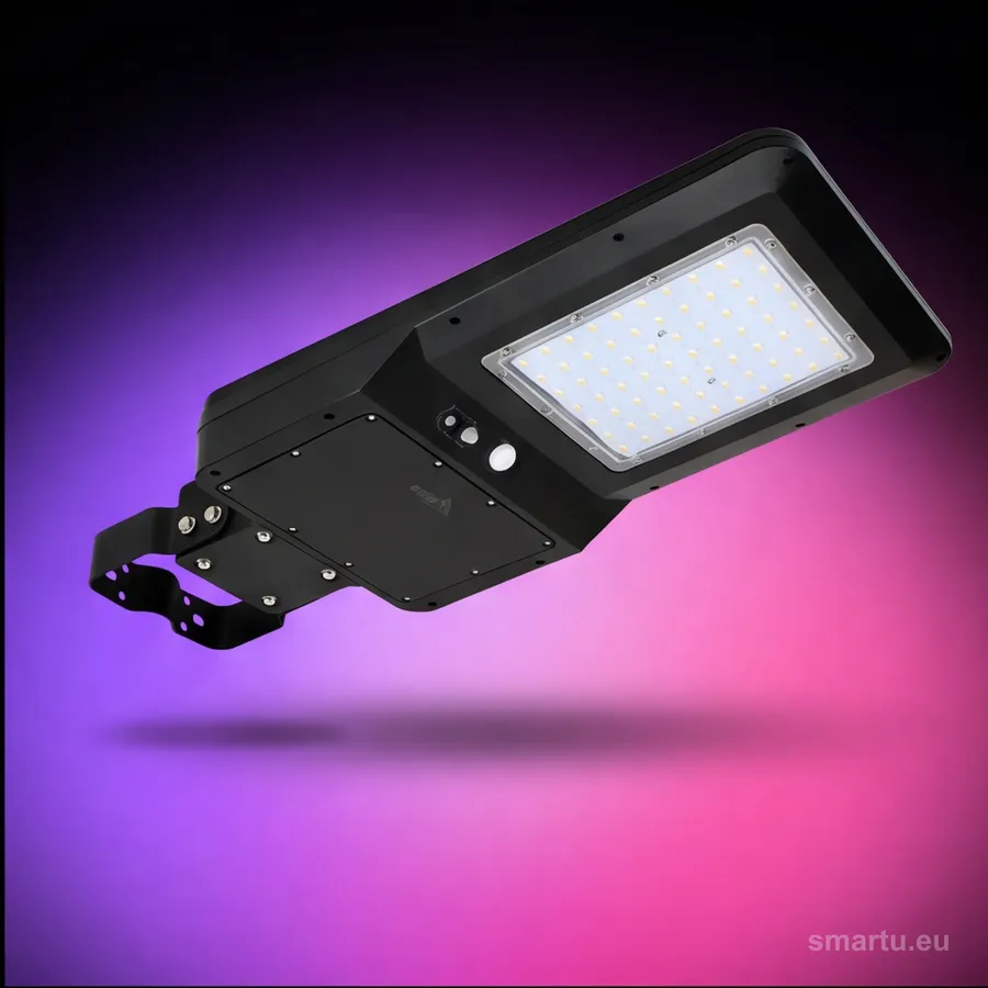Bemko SOLGER 40W 6000lm solarna oprawa uliczna LED CCT 3000 4000 6000K IP65 PIR czarna pilotR Bemko SOLGER 40W 6000lm solarna oprawa uliczna LED CCT 3000 4000 6000K IP65 PIR czarna pilotR