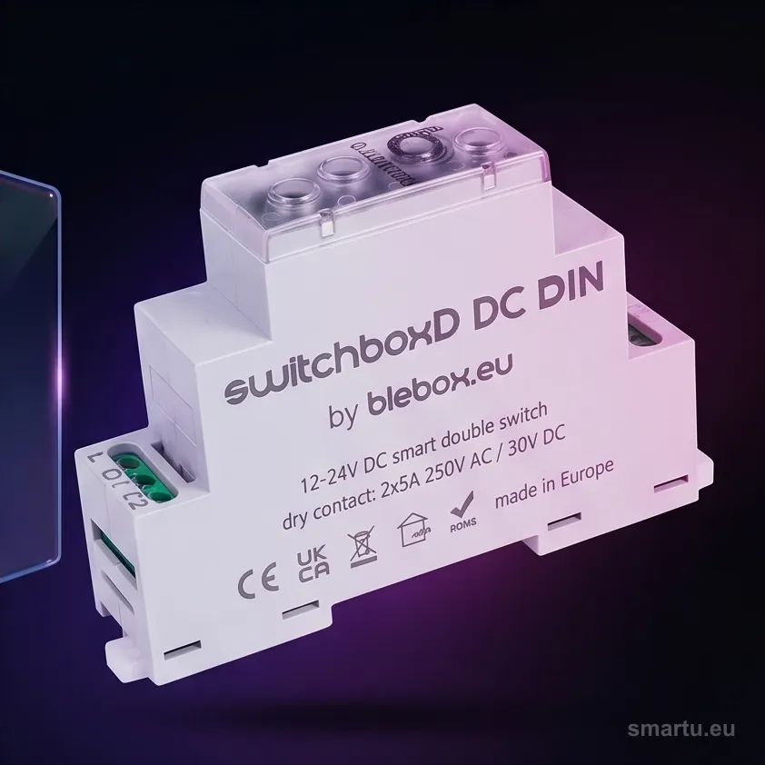 Moduł przekaźnikowy switchboxD DC DIN Blebox Moduł przekaźnikowy switchboxD DC DIN Blebox