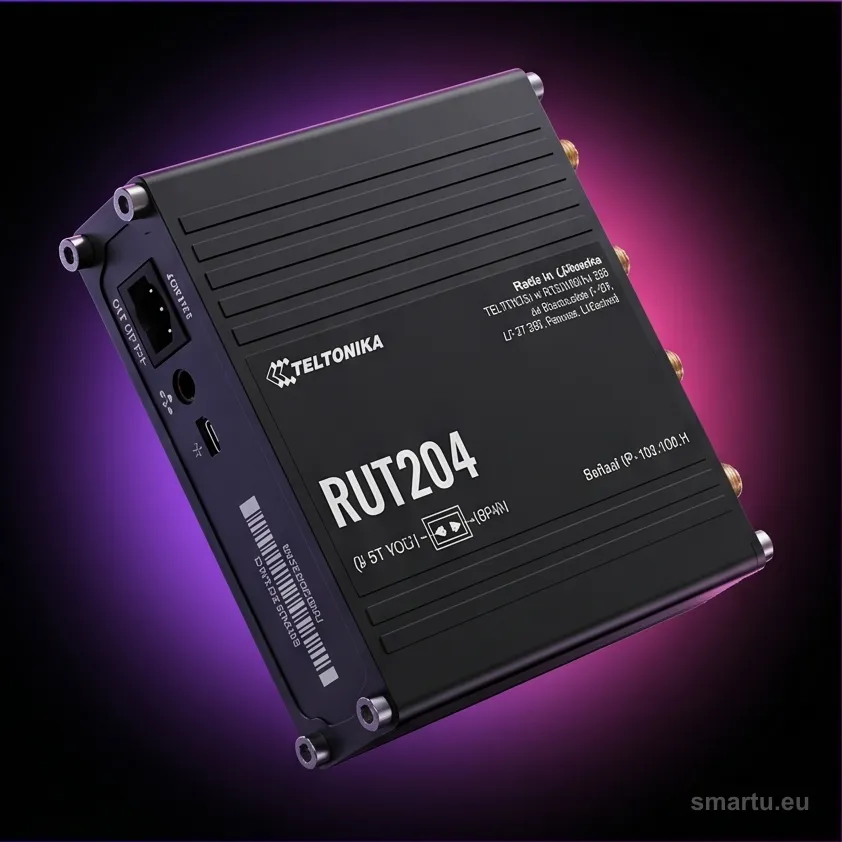 Teltonika RUT204 router przemysłowy 4G LTE Cat 4 CAN Bus RS232 Dual SIM Wi-Fi GNSS Teltonika RUT204 router przemysłowy 4G LTE Cat 4 CAN Bus RS232 Dual SIM Wi-Fi GNSS