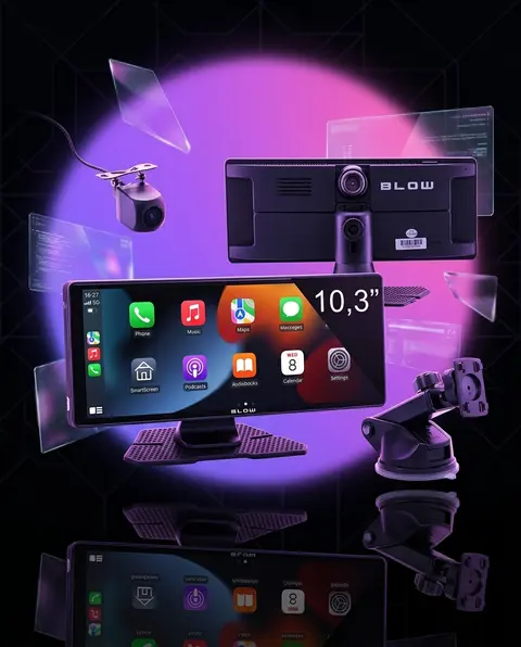 Stacja Multimedialna BLOW CarPlay 5.0 10,3″ bezprzewodowa, wideorejestrator, kamera cofania, Android Auto, Mirror Link - zdjęcie główne | smartu.eu Stacja Multimedialna BLOW CarPlay 5.0 10,3″ bezprzewodowa, wideorejestrator, kamera cofania, Android Auto, Mirror Link - zdjęcie główne | smartu.eu