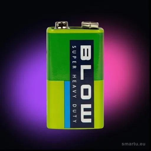BLOW SUPER HEAVY DUTY 9V 6F22, bateria cynkowo-węglowa do urządzeń elektronicznych, zabawek, latarek — ujęcie 1