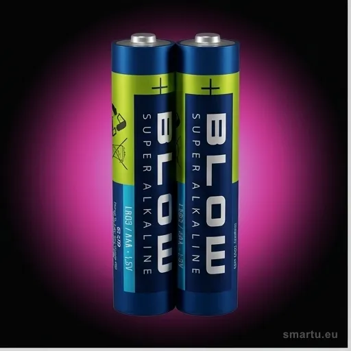 BLOW SUPER ALKALINE AAA LR3, Zestaw 2 baterii alkalicznych 1,5V do pilotów, zabawek, zegarów i urządzeń elektronicznych — ujęcie 1