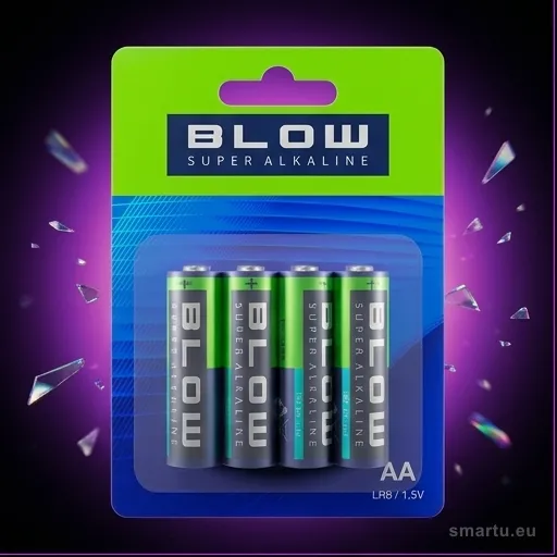 BLOW SUPER ALKALINE AA LR6 Bateria alkaliczna 1.5V, blister 4 sztuki, do aparatów, zabawek, pilotów — ujęcie 1