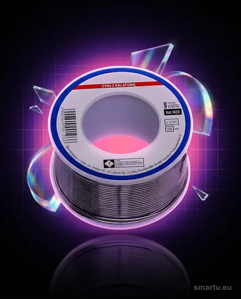 Cyna lutownicza Sn60Pb40 1,0 mm 100 g do lutowania elektroniki Cyna lutownicza Sn60Pb40 1,0 mm 100 g do lutowania elektroniki