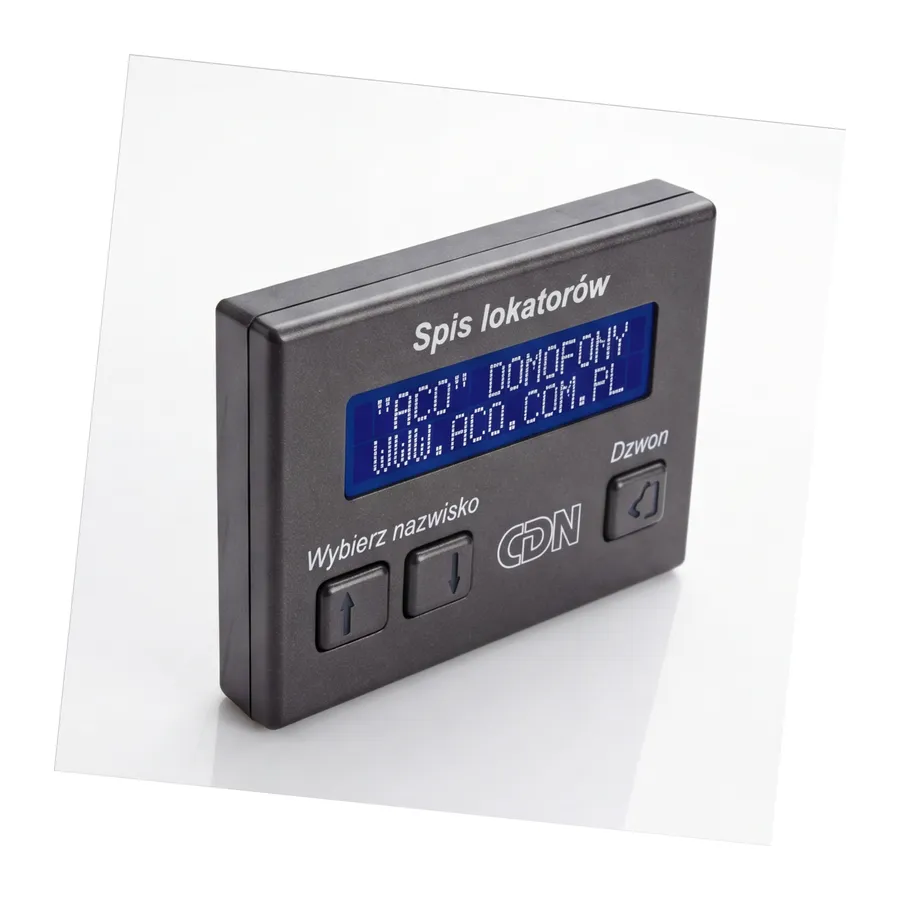 ACO CDN-230E GR Elektroniczny spis lokatorów grafit ACO CDN-230E GR Elektroniczny spis lokatorów grafit
