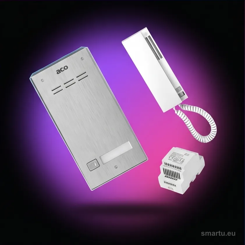 ACO FAM-P-1NPACC NT domofon cyfrowy 1-lokatorski RFID natynkowy stal nierdzewna ACO FAM-P-1NPACC NT domofon cyfrowy 1-lokatorski RFID natynkowy stal nierdzewna