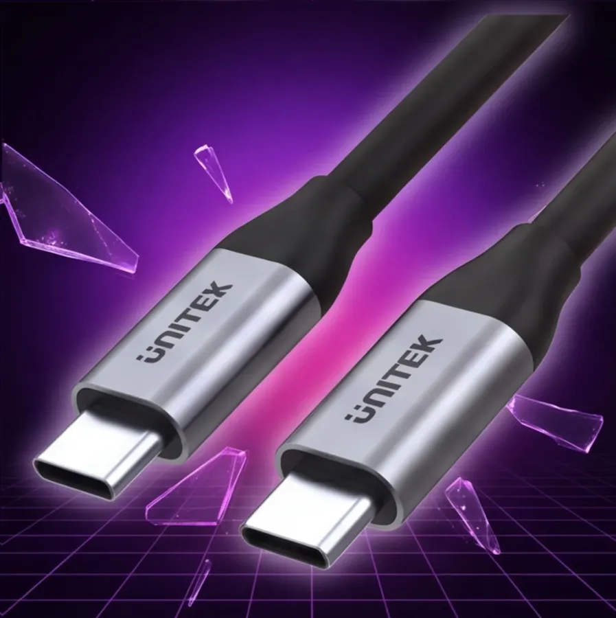 Kabel Unitek USB-C - USB-C PD 100W, 5Gbps, 4K60Hz, 2m, M/M; C14091ABK — zdjęcie główne, smartu.eu Kabel Unitek USB-C - USB-C PD 100W, 5Gbps, 4K60Hz, 2m, M/M; C14091ABK — zdjęcie główne, smartu.eu