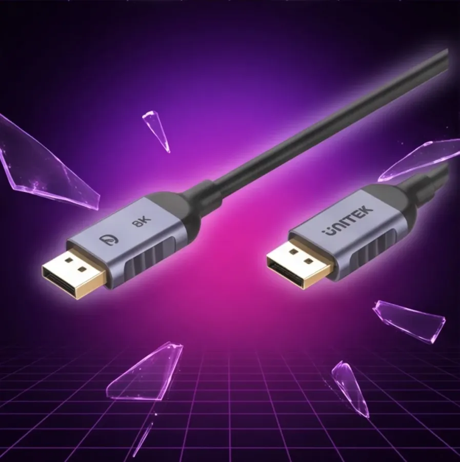 Kabel Unitek DisplayPort 1.4, 8K@60Hz 4K@240Hz, HDR, 3M; C1628GY01-3M — zdjęcie główne, smartu.eu Kabel Unitek DisplayPort 1.4, 8K@60Hz 4K@240Hz, HDR, 3M; C1628GY01-3M — zdjęcie główne, smartu.eu