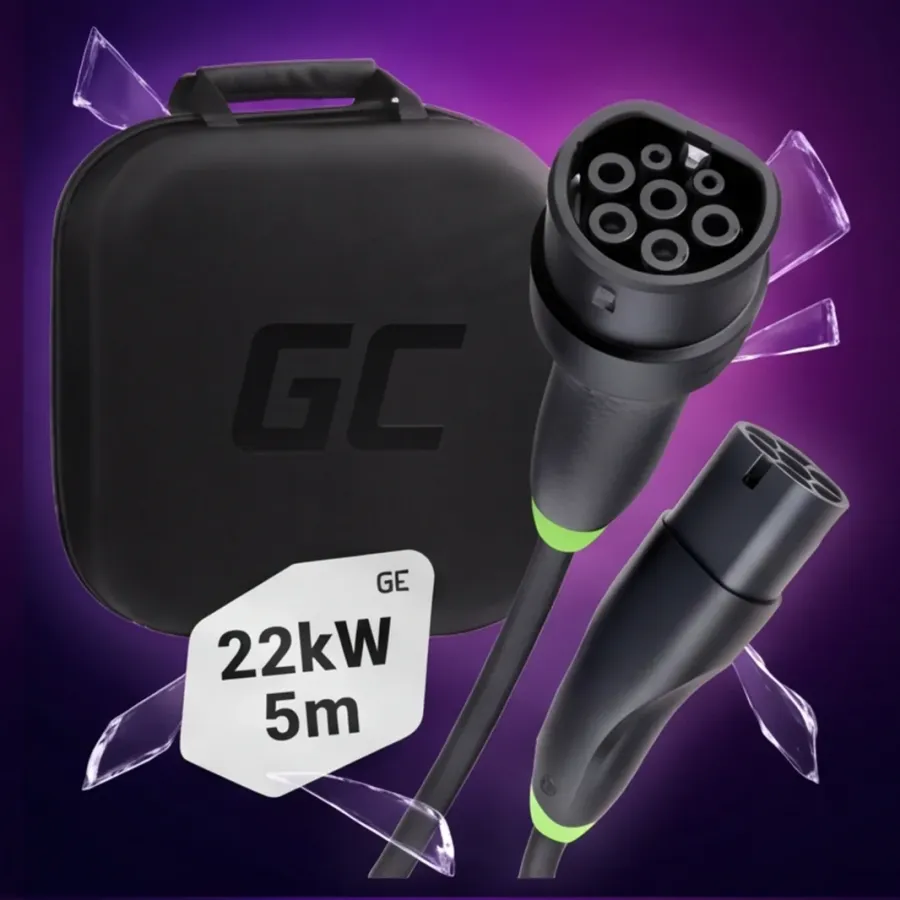 Kabel Green Cell EV GC Snap 22kW, 5m, Typ 2 — zdjęcie główne, smartu.eu Kabel Green Cell EV GC Snap 22kW, 5m, Typ 2 — zdjęcie główne, smartu.eu