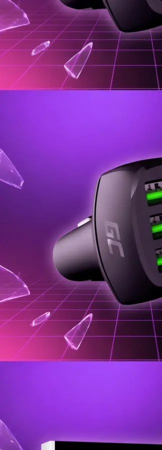 Ładowarka Green Cell samochodowa PowerRide 54W 3xUSB 18W z Ultra Charge — zdjęcie główne, smartu.eu Ładowarka Green Cell samochodowa PowerRide 54W 3xUSB 18W z Ultra Charge — zdjęcie główne, smartu.eu