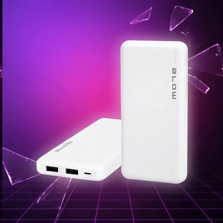 BLOW Power Bank PB10A 10000mAh Biały — zdjęcie główne, smartu.eu BLOW Power Bank PB10A 10000mAh Biały — zdjęcie główne, smartu.eu
