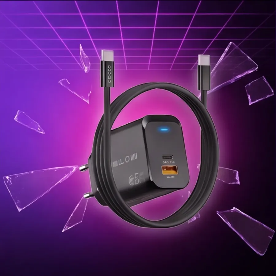 Ładowarka BLOW sieciowa gniazdo USB + USB-C PD 45W + kabel — zdjęcie główne, smartu.eu Ładowarka BLOW sieciowa gniazdo USB + USB-C PD 45W + kabel — zdjęcie główne, smartu.eu