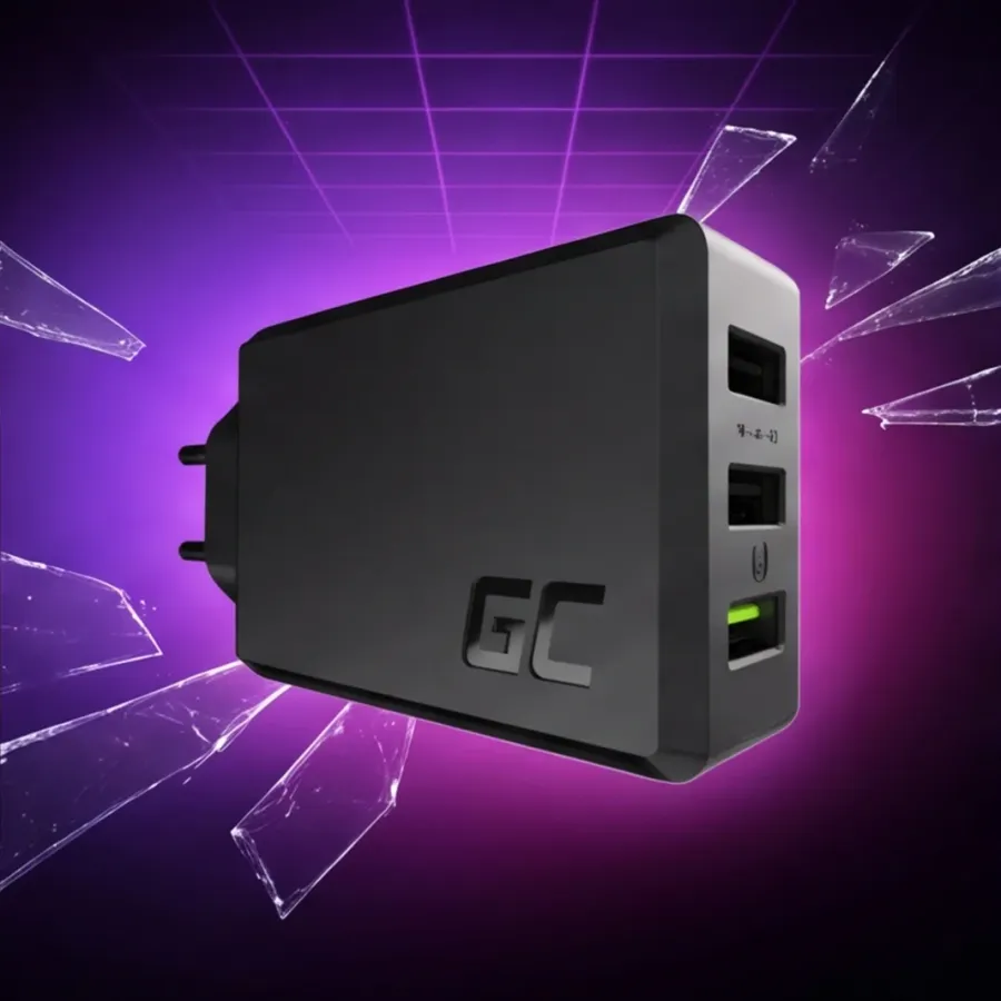 Ładowarka Green Cell sieciowa ChargeSource 3 30W 3xUSB UltraCharge — zdjęcie główne, smartu.eu Ładowarka Green Cell sieciowa ChargeSource 3 30W 3xUSB UltraCharge — zdjęcie główne, smartu.eu