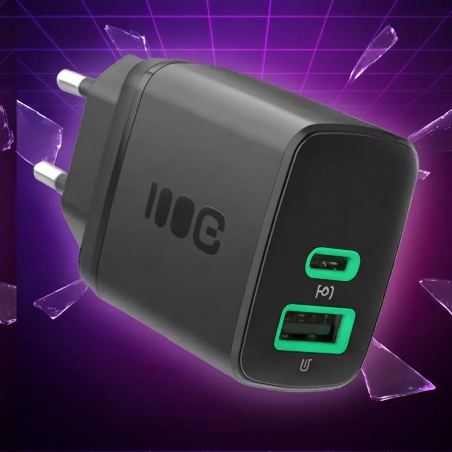 Ładowarka Green Cell sieciowa 30W 1xUSB-C 1xUSB-A czarna — zdjęcie główne, smartu.eu Ładowarka Green Cell sieciowa 30W 1xUSB-C 1xUSB-A czarna — zdjęcie główne, smartu.eu